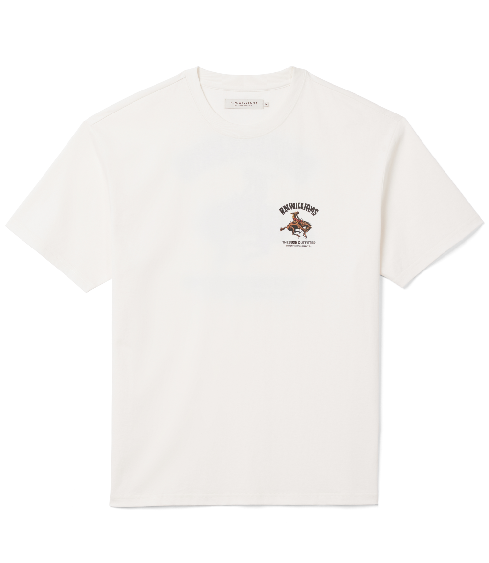 R.M.Williams Mens Cloudbuster S/S Tee (KDU10JE03) White