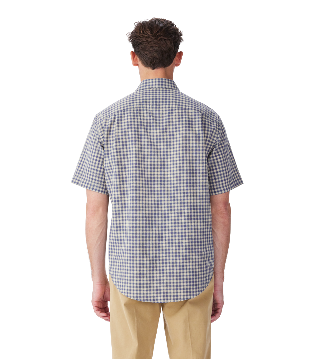 R.M.Williams Mens Johnson S/S Shirt (SHU11OS01) Blue