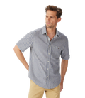 R.M.Williams Mens Johnson S/S Shirt (SHU11OS01) Blue