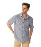 R.M.Williams Mens Johnson S/S Shirt (SHU11OS01) Blue