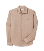 R.M.Williams Mens Newman Classic Linen L/S Shirt (SHU00LI01) Taupe
