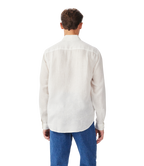 R.M.Williams Mens Newman Classic Linen L/S Shirt (SHU00LI01) White