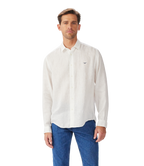 R.M.Williams Mens Newman Classic Linen L/S Shirt (SHU00LI01) White