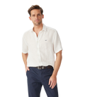 R.M.Williams Mens Newman Linen S/S Shirt (SHU10LI01) White