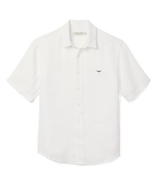 R.M.Williams Mens Newman Linen S/S Shirt (SHU10LI01) White
