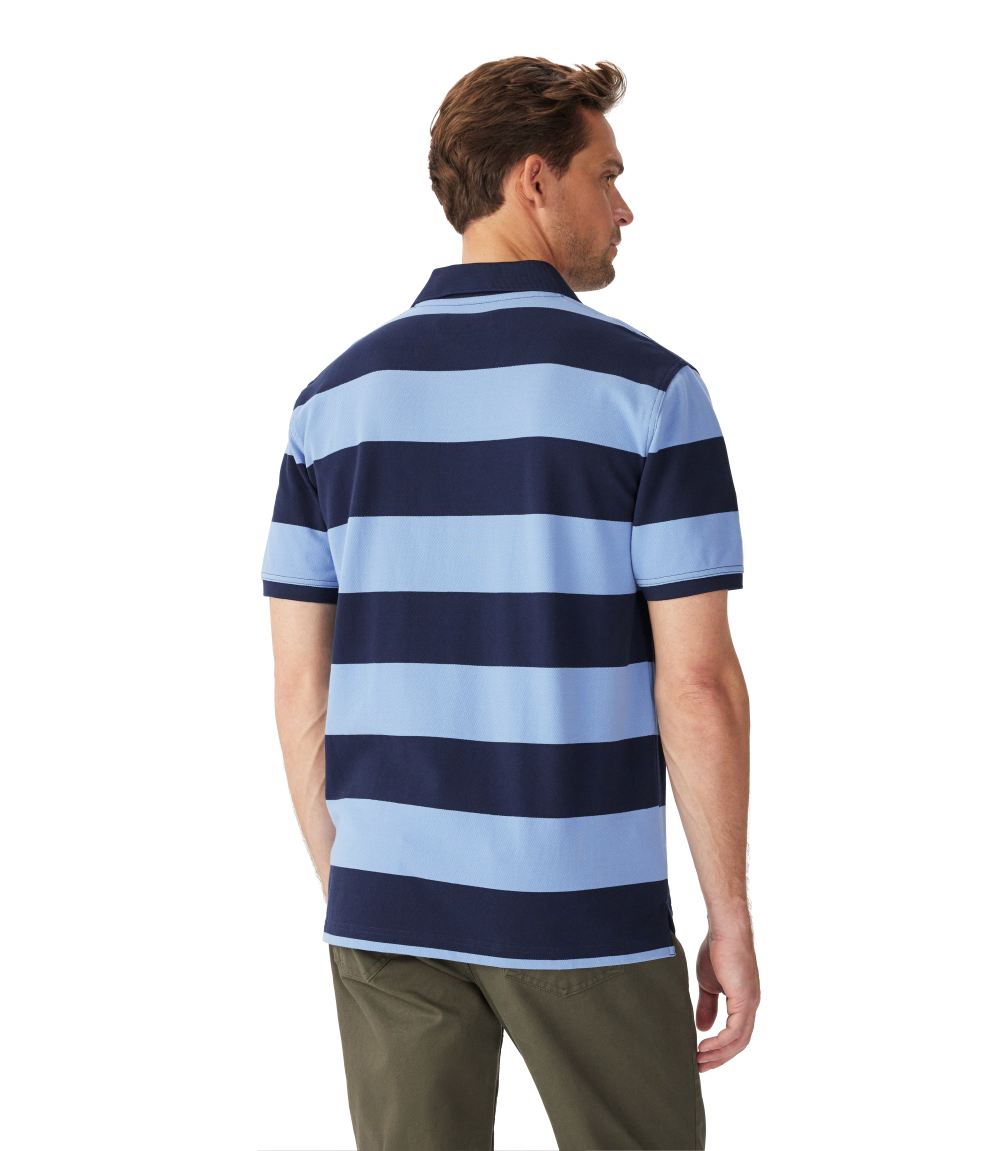 R.M.Williams Mens Craddle Polo (KP210QS06) Navy Blue