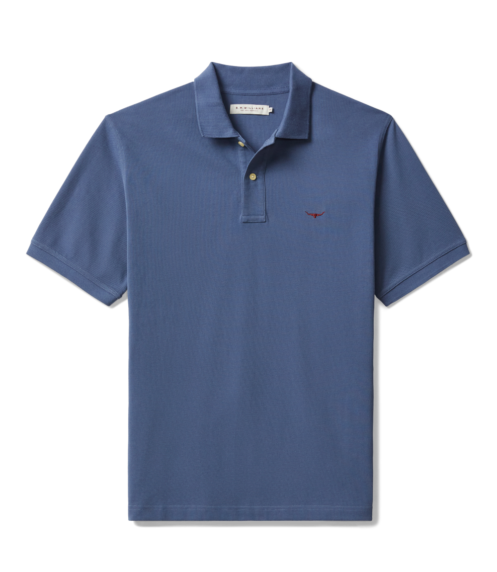 R.M.Williams Mens Rod Polo (KP210PQ23) Blue
