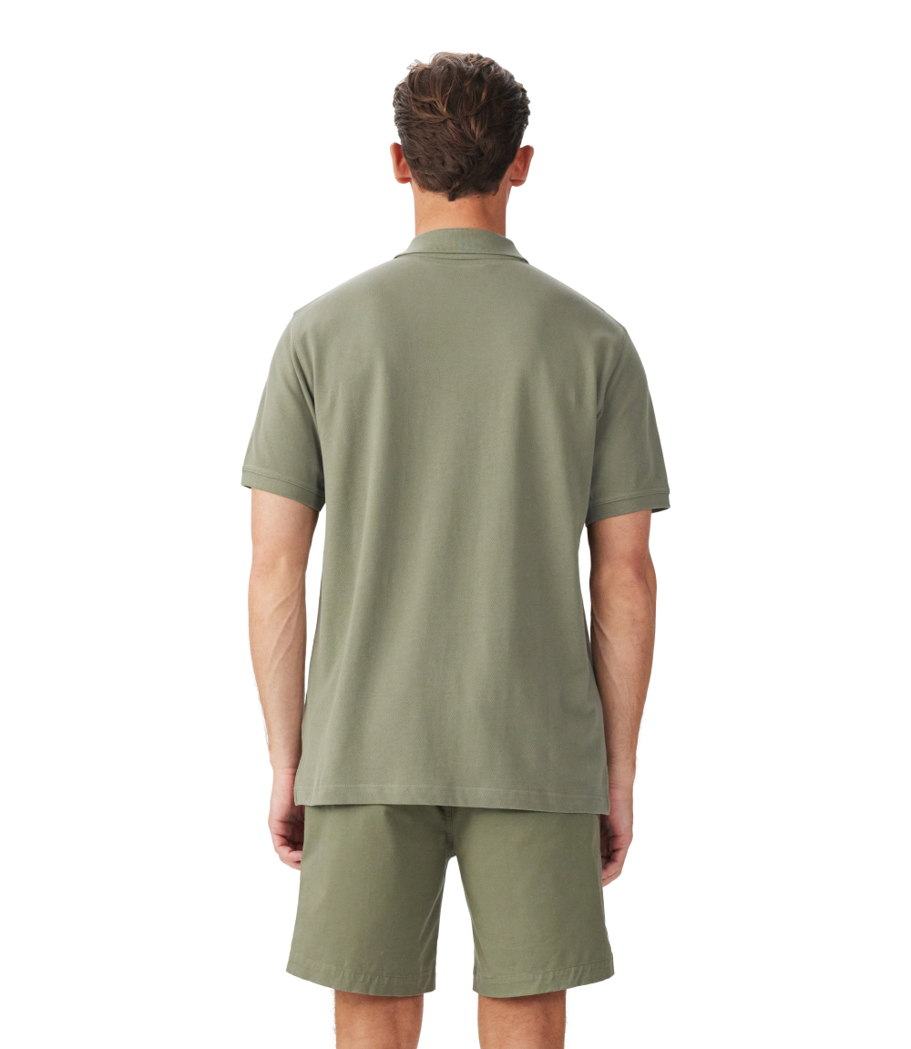 R.M.Williams Mens Rod Polo (KP210PQ23) Dark Olive/Olive