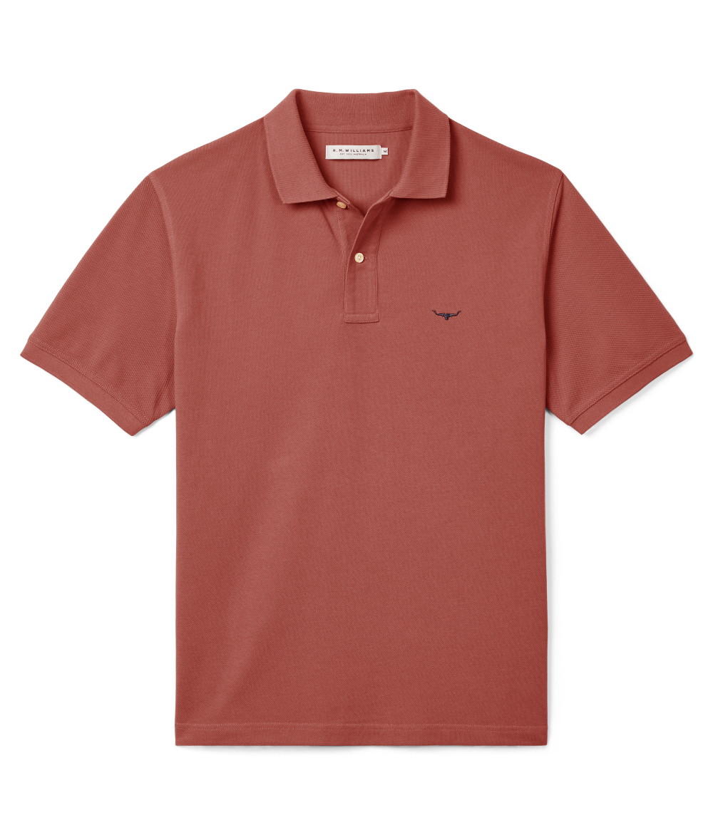 R.M.Williams Mens Rod Polo (KP210PQ23) Red
