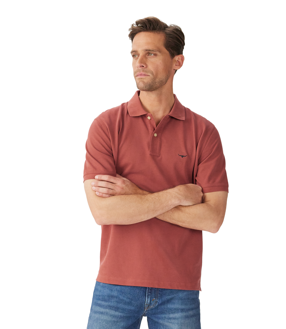 R.M.Williams Mens Rod Polo (KP210PQ23) Red