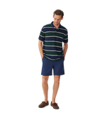 R.M.Williams Mens Bright Polo (KP210QS08) Navy Green Cream