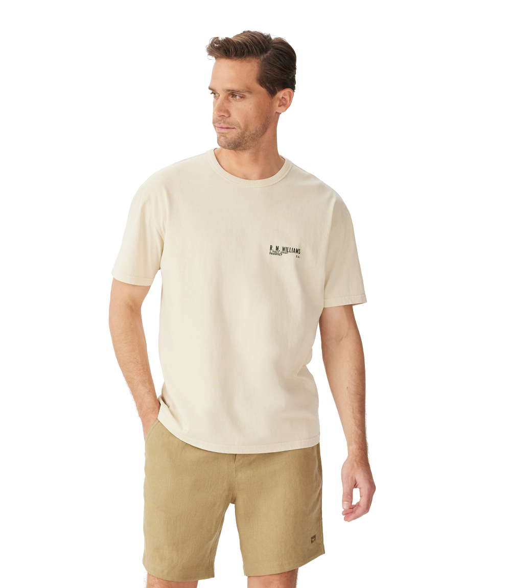R.M.Williams Mens Flinders S/S Tee (KDU11JE01) Sand