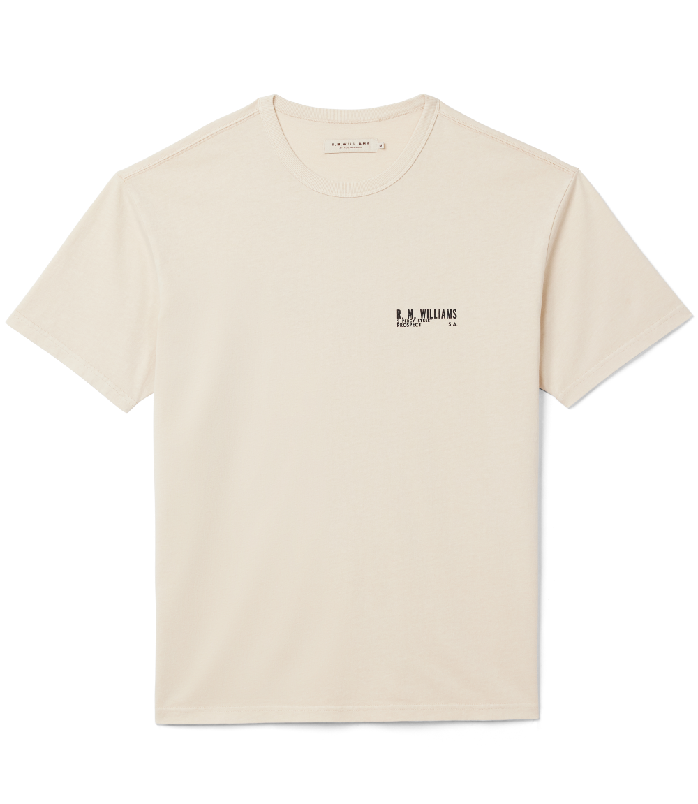 R.M.Williams Mens Flinders S/S Tee (KDU11JE01) Sand