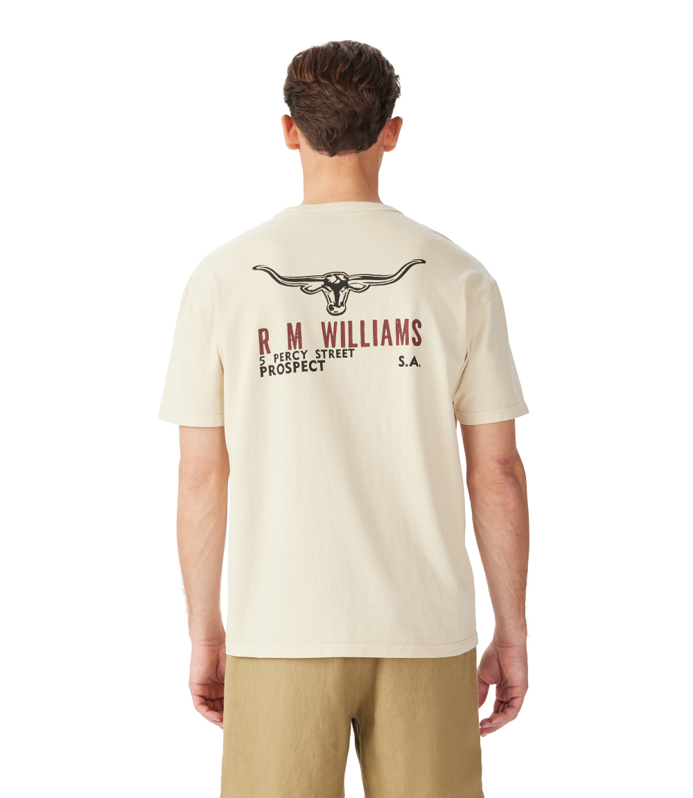 R.M.Williams Mens Flinders S/S Tee (KDU11JE01) Sand