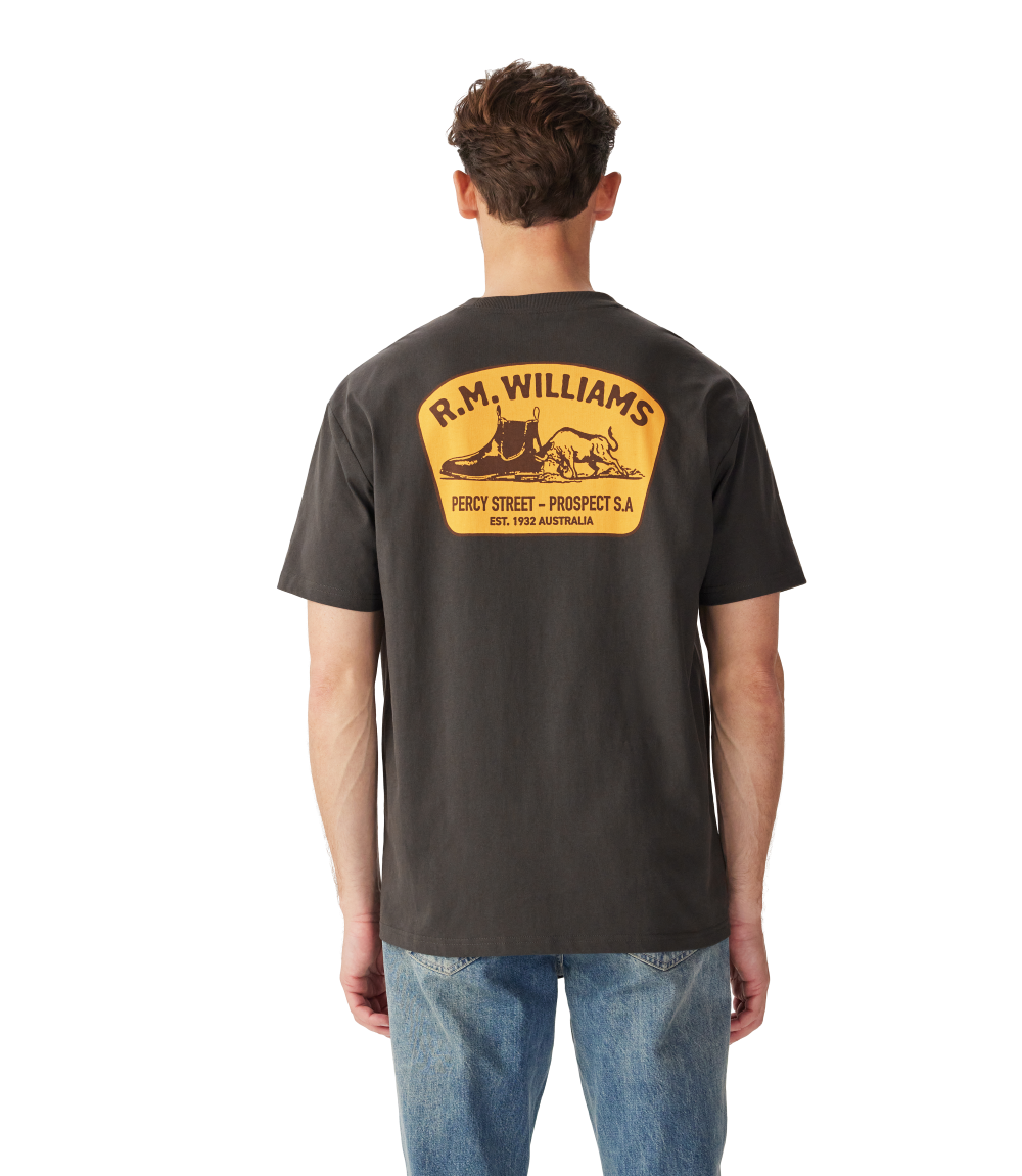 R.M.Williams Mens Craftsman S/S Tee (KDU10JE01) Vintage Black