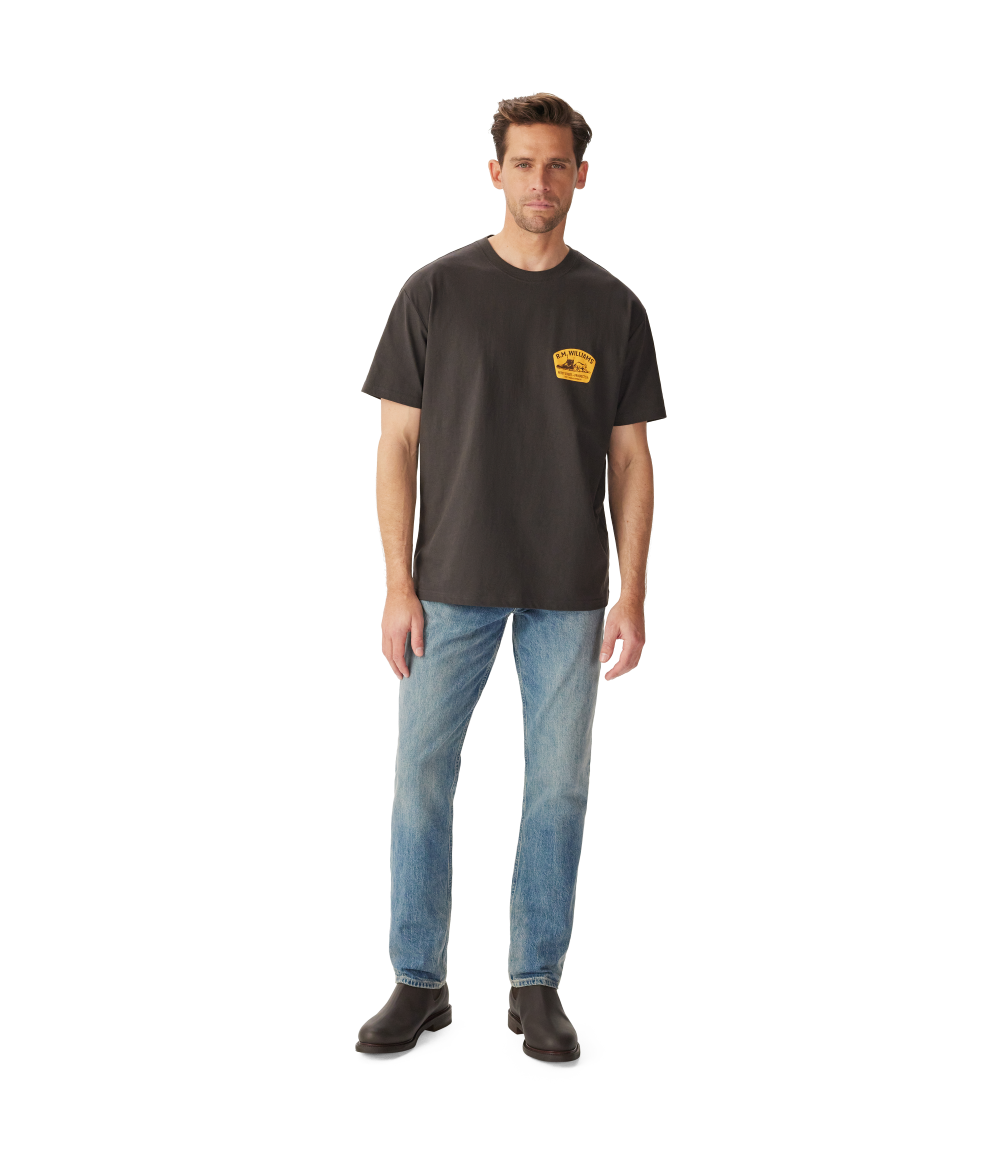 R.M.Williams Mens Craftsman S/S Tee (KDU10JE01) Vintage Black