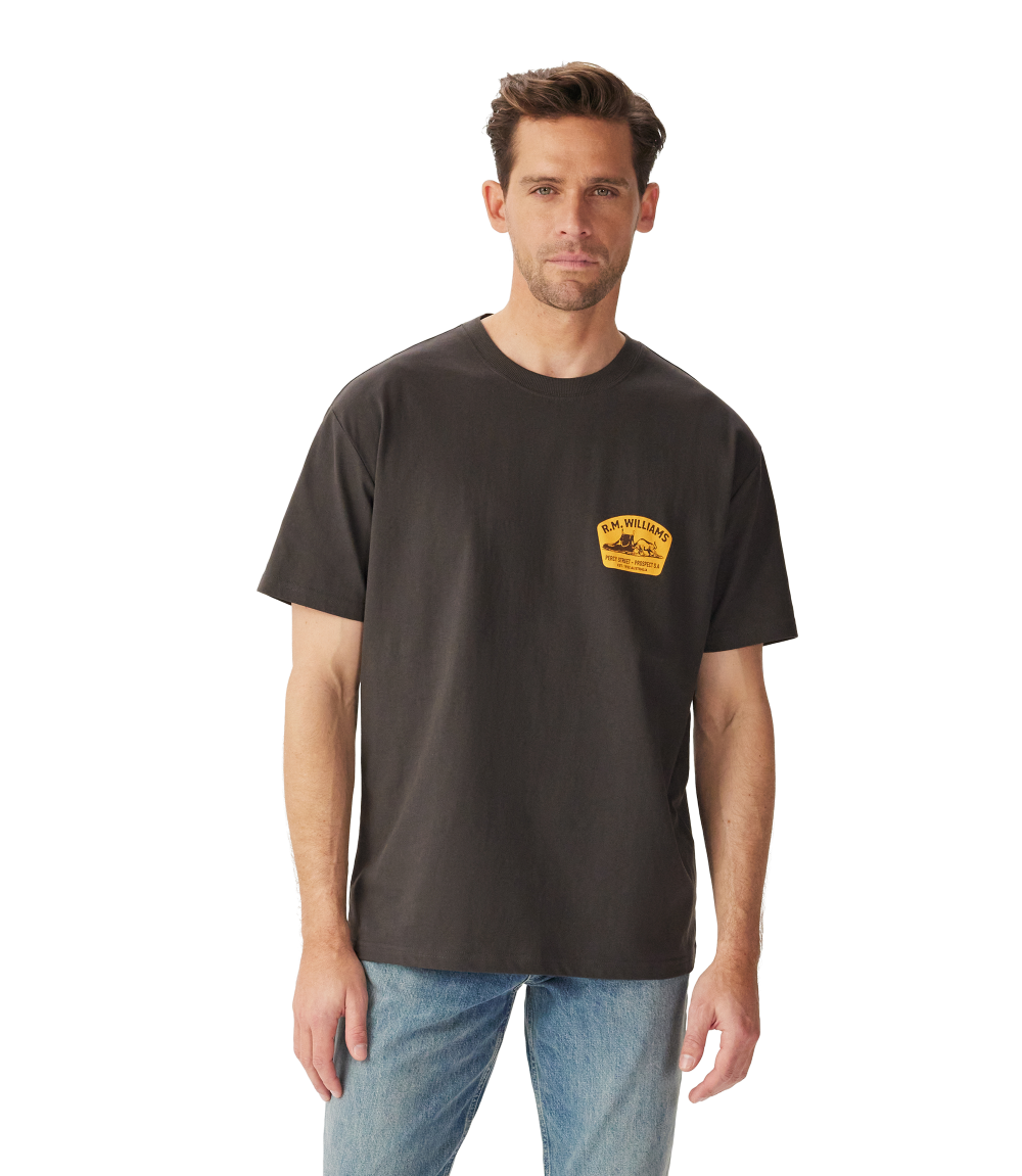 R.M.Williams Mens Craftsman S/S Tee (KDU10JE01) Vintage Black