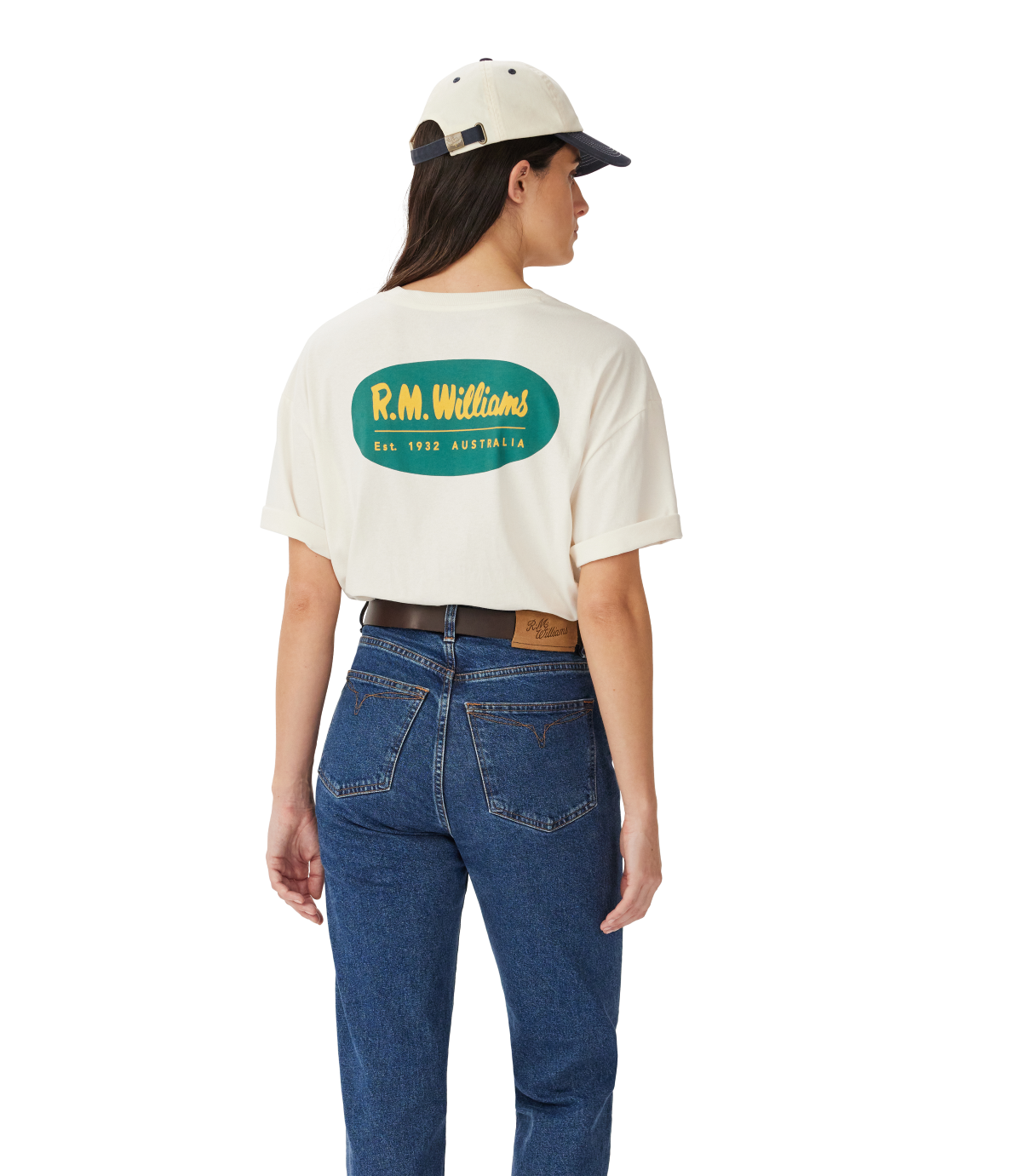 R.M.Williams Mens 90s Logo S/S Tee (KDU10JE01) White