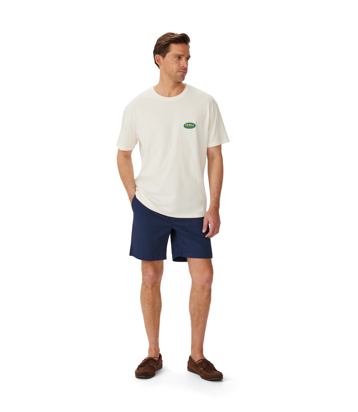 R.M.Williams Mens 90s Logo S/S Tee (KDU10JE01) White