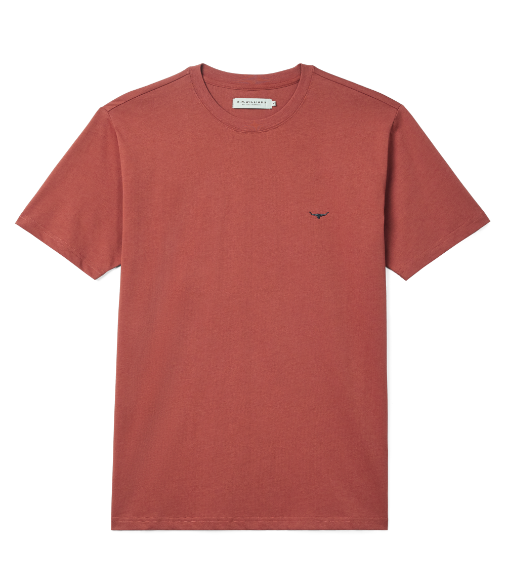 R.M.Williams Mens Parson S/S Tee (KD210JE53) Red