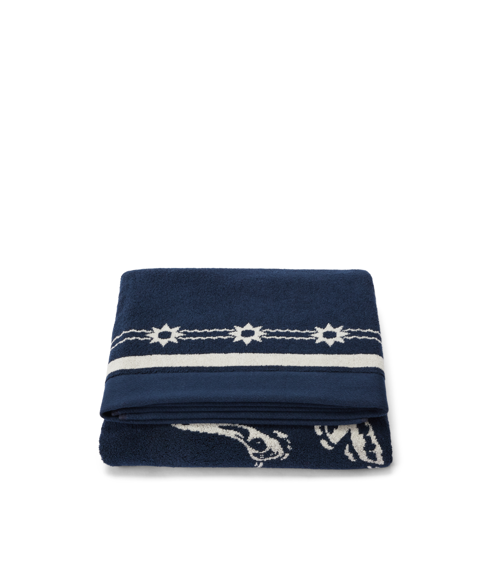 R.M.Williams Cloudbuster Towel (LSLCOCO03) Navy