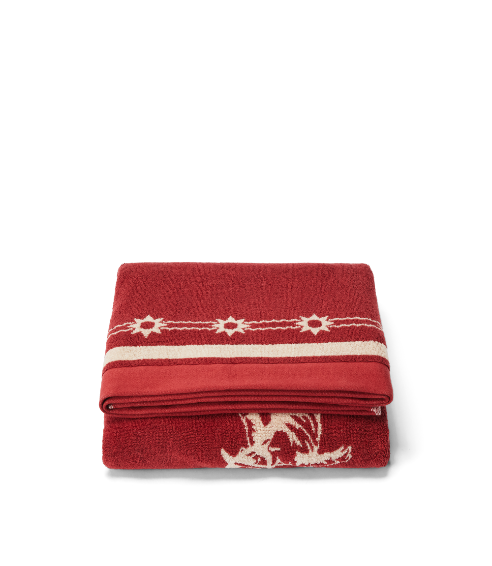 R.M.Williams Cloudbuster Towel (LSLCOCO03) Red Ochre