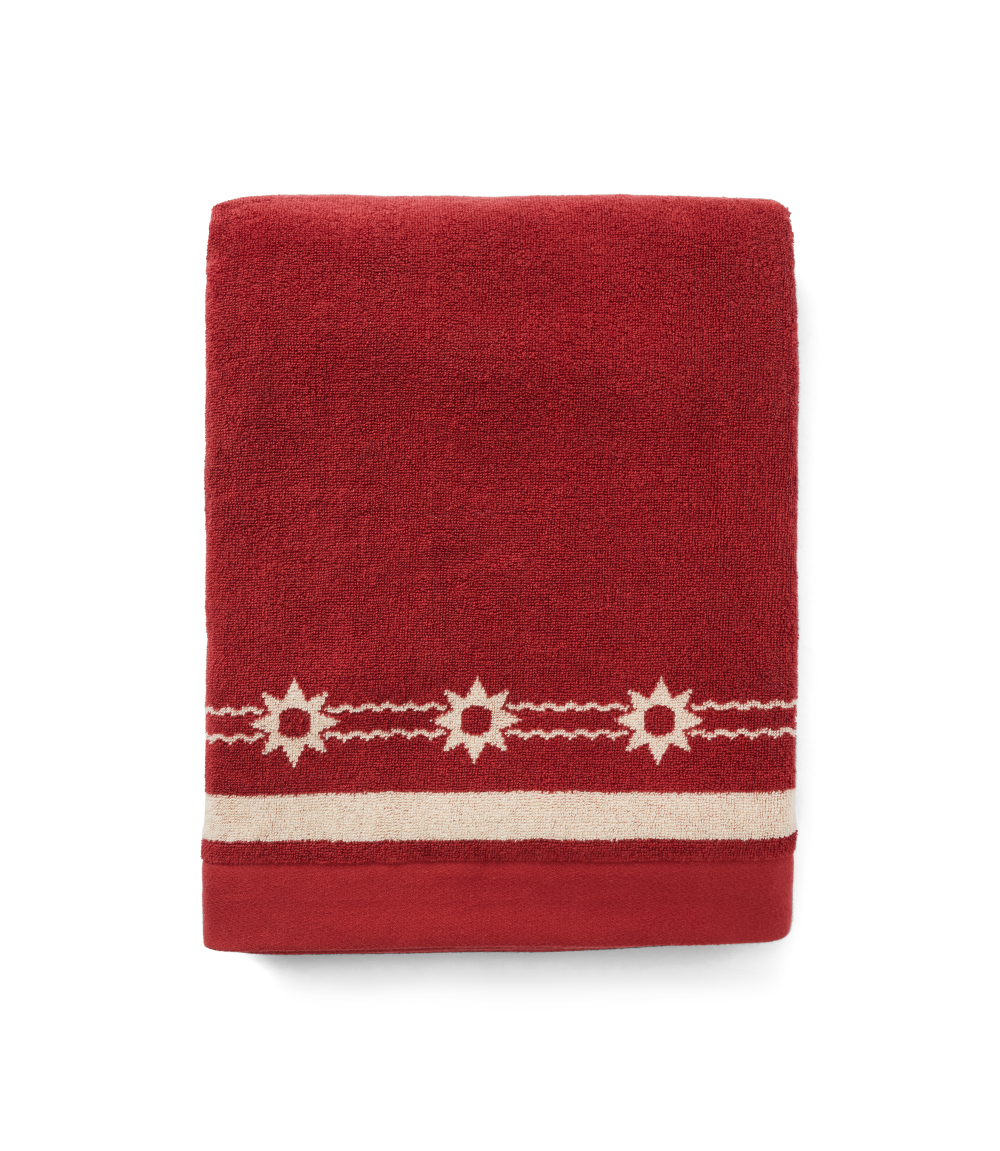 R.M.Williams Cloudbuster Towel (LSLCOCO03) Red Ochre