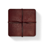 R.M.Williams Script Logo 4pc Coaster Set (LSSHOLE02) Russett