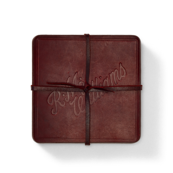 R.M.Williams Script Logo 4pc Coaster Set (LSSHOLE02) Russett