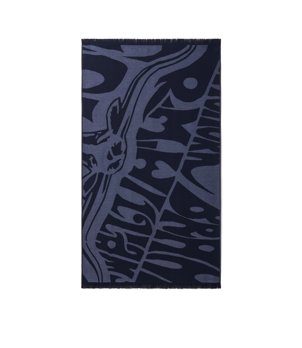 R.M.Williams Longhorn Towel (LSLCOCO02) Navy