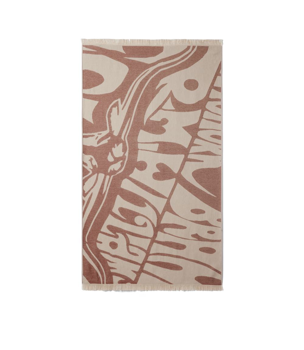 R.M.Williams Longhorn Towel (LSLCOCO01) Rustic Brown