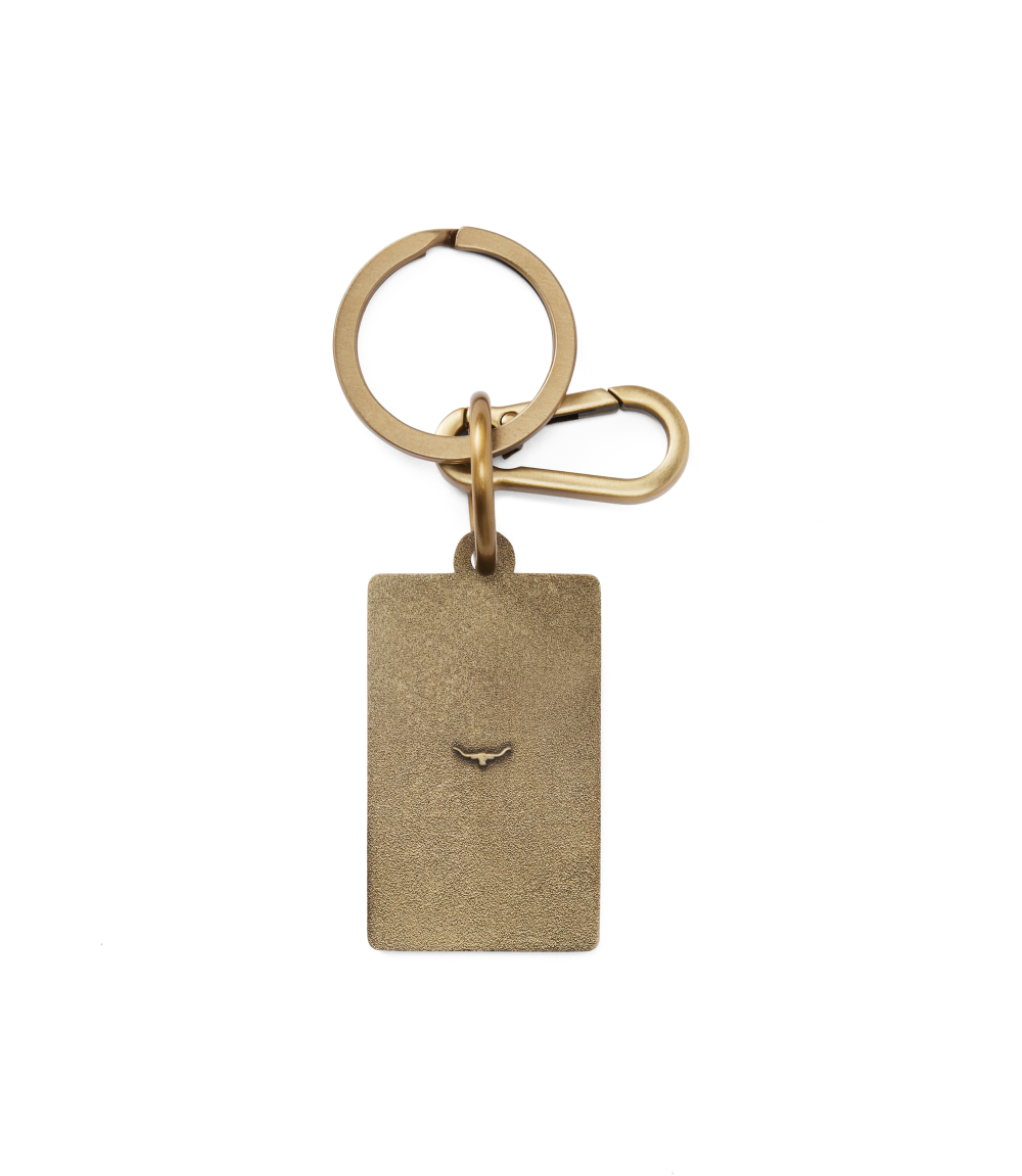 R.M.Williams Mens Heritage Logo Enamel Keyring (CKS4AMT01) Brown