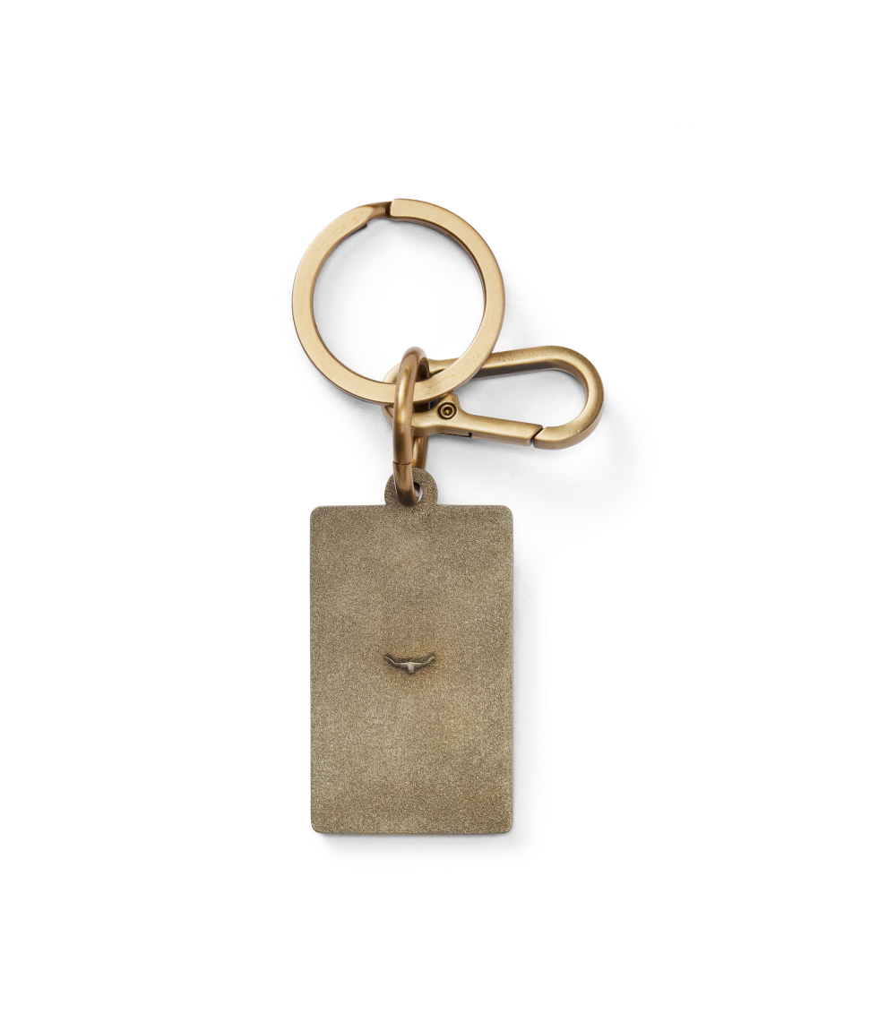 R.M.Williams Mens Heritage Logo Enamel Keyring (CKS4AMT02) Navy