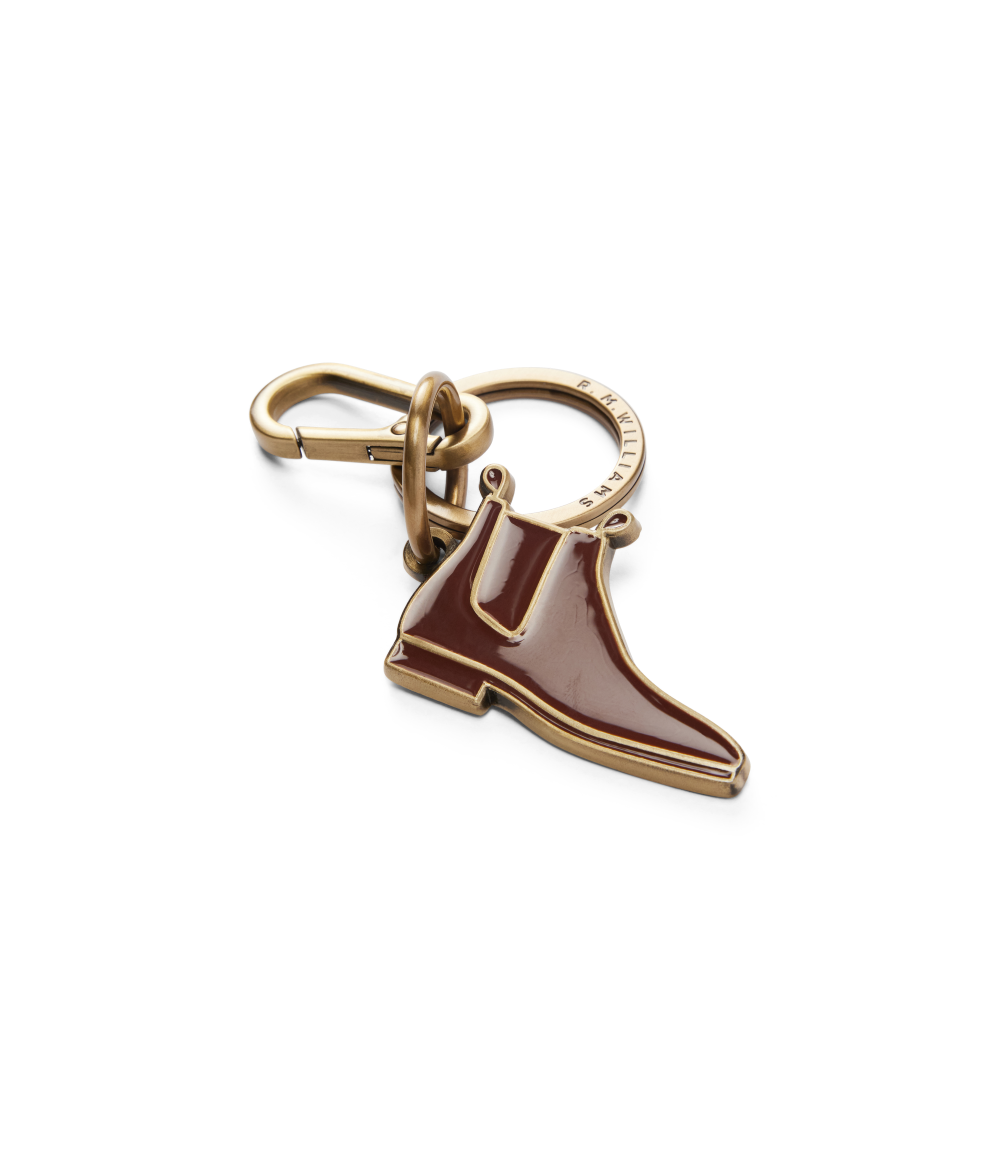 R.M.Williams Mens Boot Enamel Keyring (CKS4AMT01) Chestnut