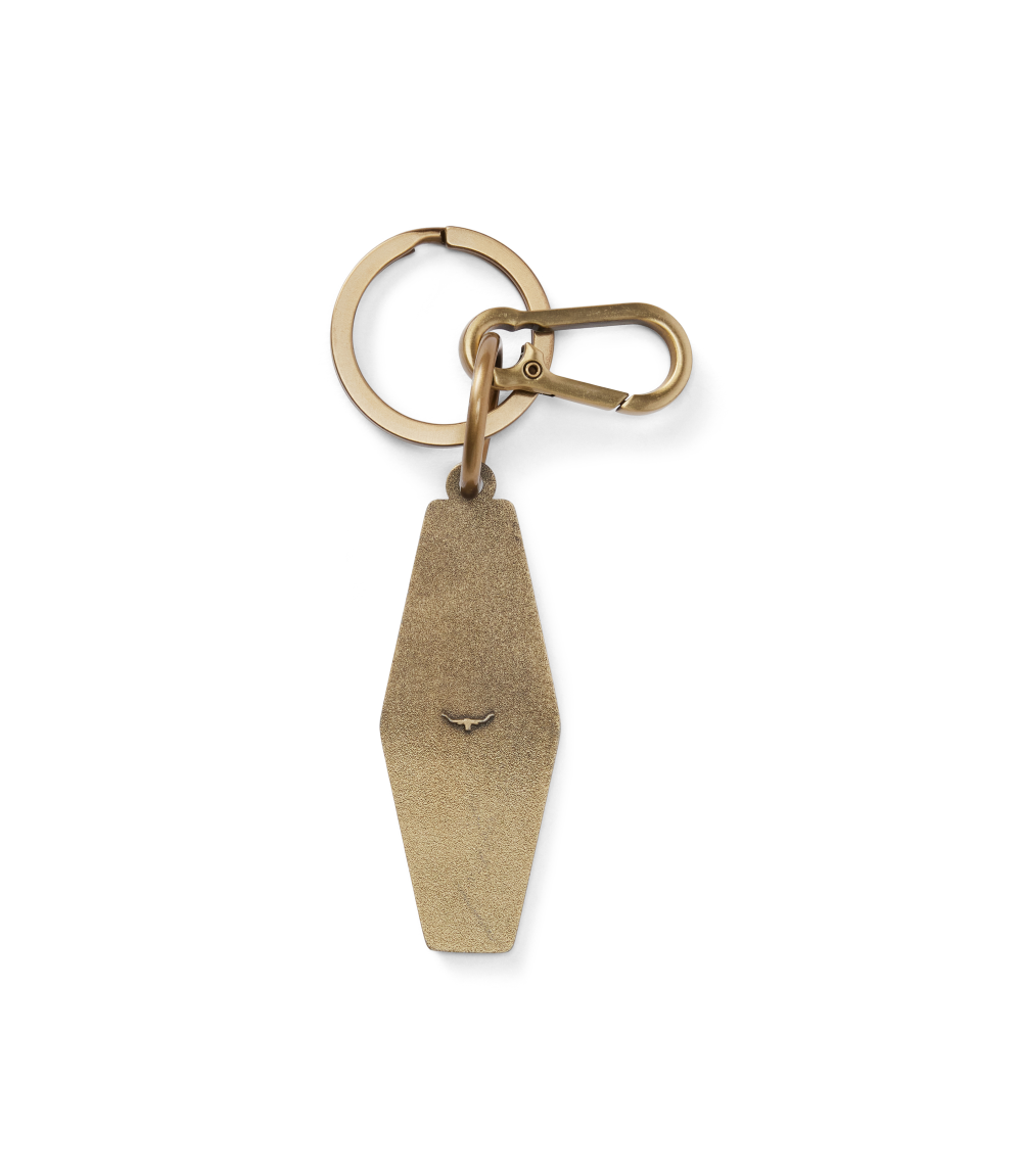 R.M.Williams Mens Rope Logo Enamel Keyring (CKS4AMT01) Pine
