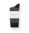 R.M.Williams Nelson Herringbone Sock 2 Pack (AKX9OCB01) Navy Grey