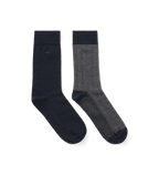 R.M.Williams Nelson Herringbone Sock 2 Pack (AKX9OCB01) Navy Grey