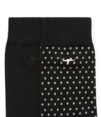 R.M.Williams Nelson Polka Dot Sock 2 Pack (AKX9OCB01) Black/Cream