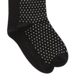 R.M.Williams Nelson Polka Dot Sock 2 Pack (AKX9OCB01) Black/Cream