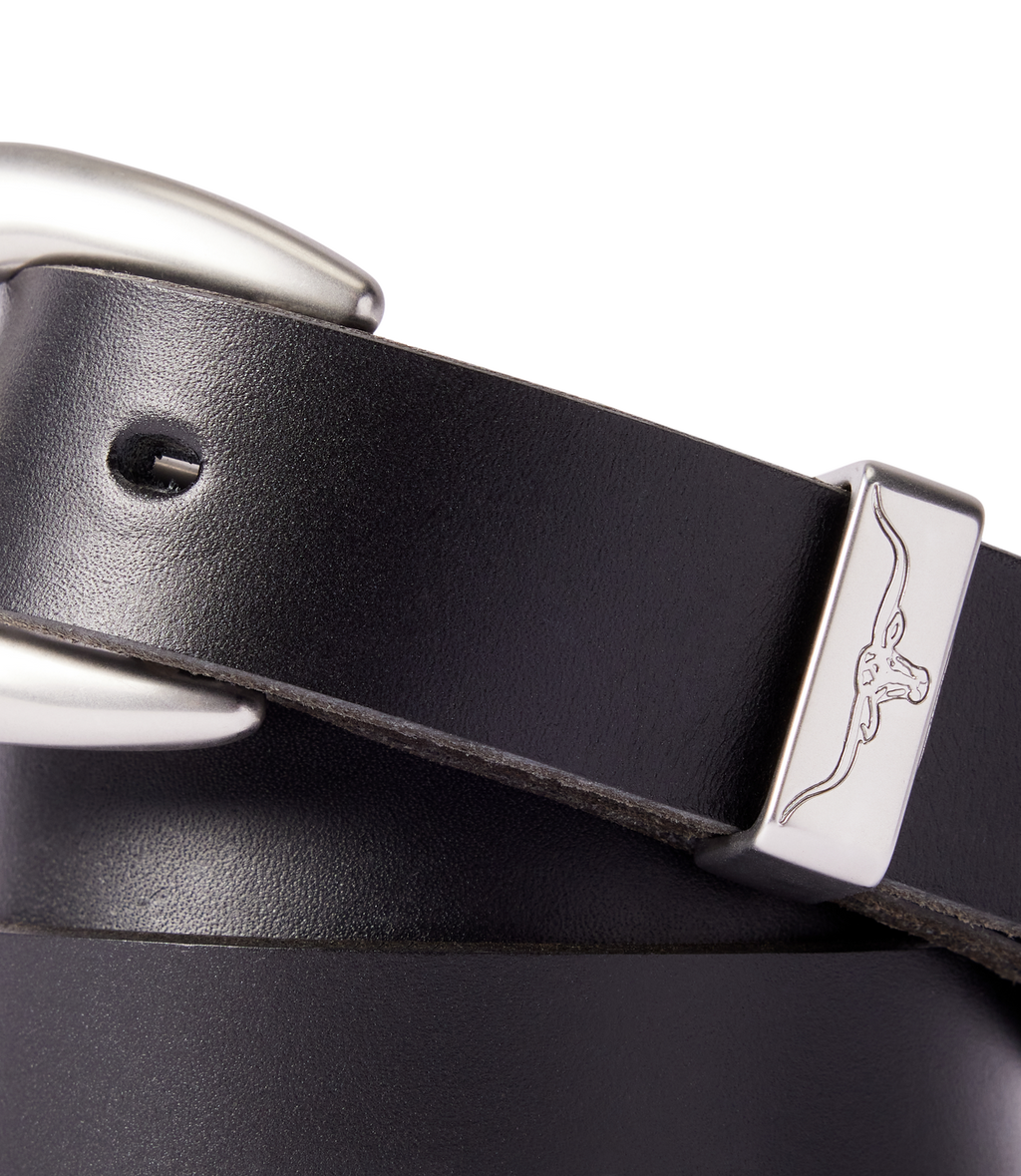 R.M.Williams Womens Cate Stitched Belt (BSC5FLE01) Black