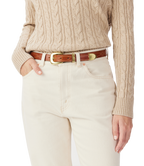 R.M.Williams Womens Cate Stitched Belt (BSC5EDA02) Tan