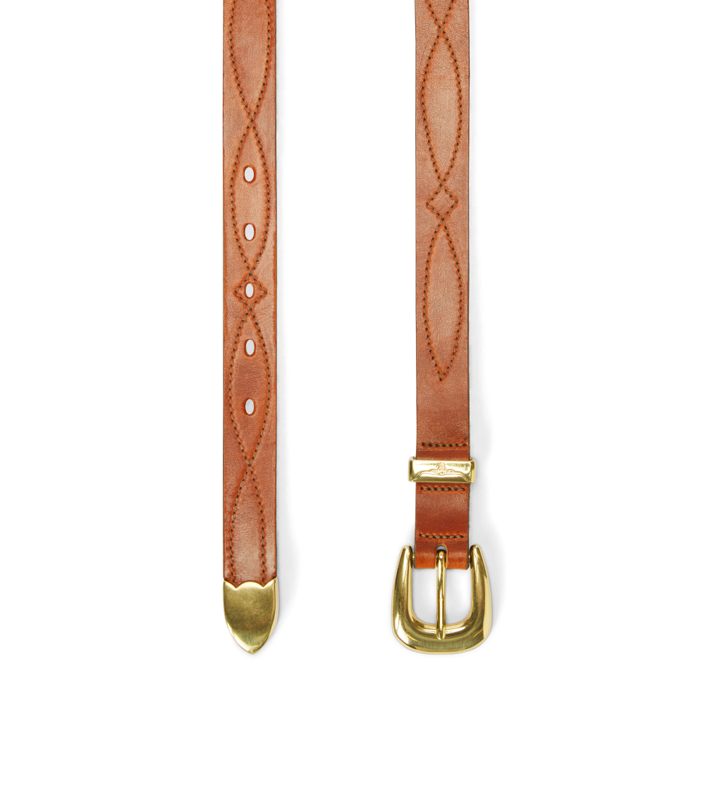 R.M.Williams Womens Cate Stitched Belt (BSC5EDA02) Tan
