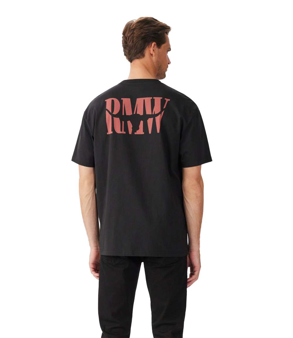 R.M.Williams Mens Branded S/S Tee (KDU10JE07) Black