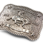 R.M.Williams Cloudbuster Trophy Buckle (BBM7DMT01) Antique Silver