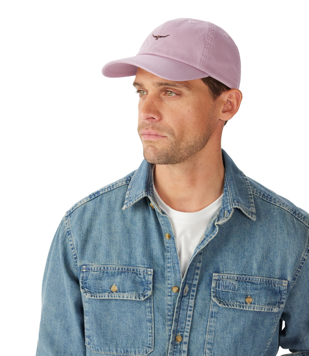 R.M.Williams Mini Longhorn Twill Cap (ACX9OWI22) Mauve