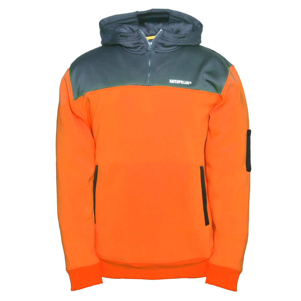 CAT Mens Hi Vis Hoodie (1910070) Orange/Grey