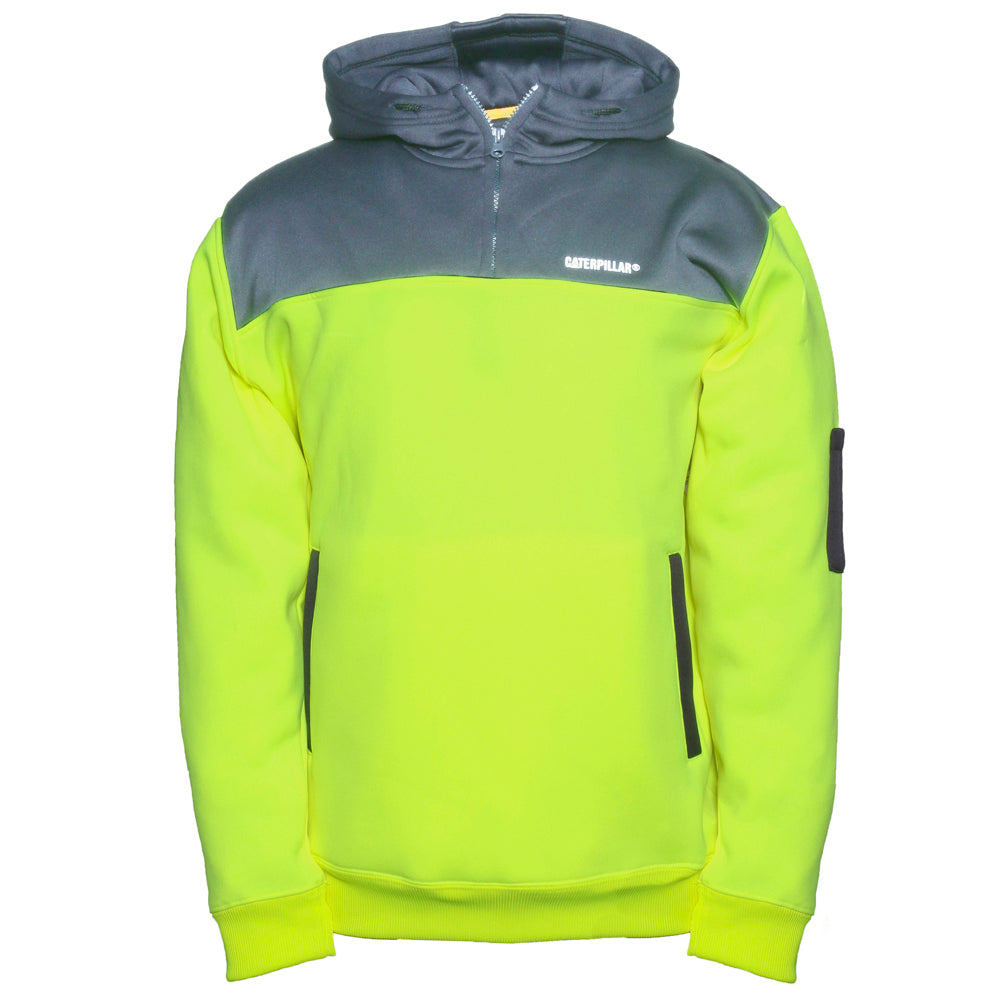 CAT Mens Hi Vis Hoodie (1910070) Yellow/Grey