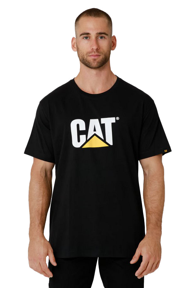 CAT Mens Trademark Logo Tee (1510305.016) Black 