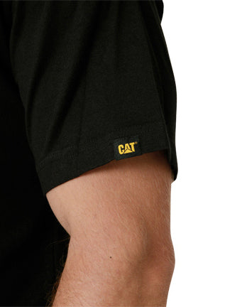 CAT Mens Trademark Logo Tee (1510305.016) Black 