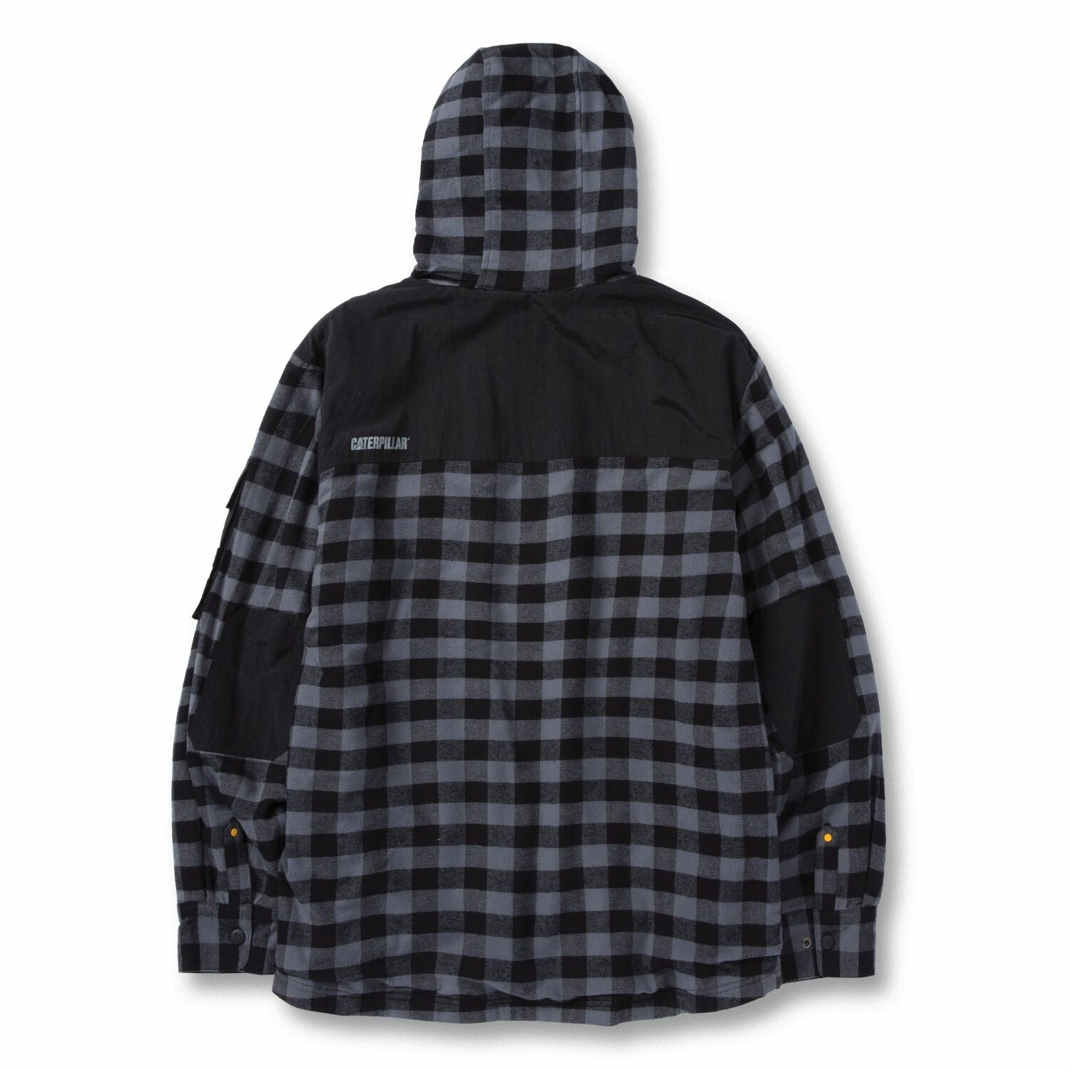CAT Mens Sequoia Shirt Jacket (1610006.12863) Grey Buffalo Plaid